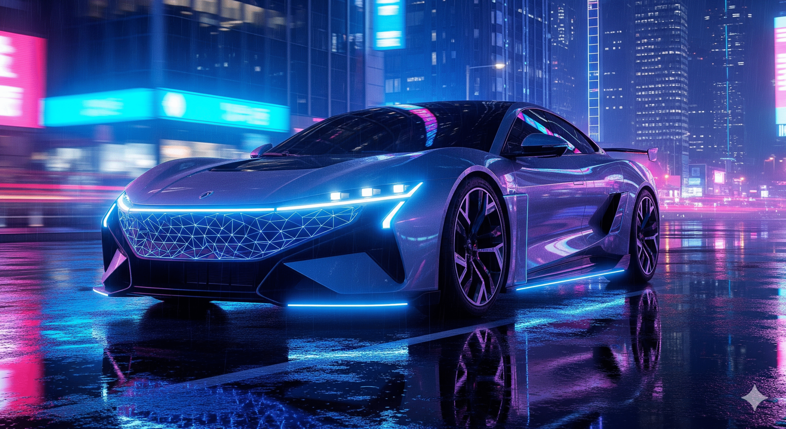 Voyah EV new launch – Voyah Zhiyin (Courage) premium electric SUV with futuristic design, LED headlights, and illuminated grille in a modern city backdrop